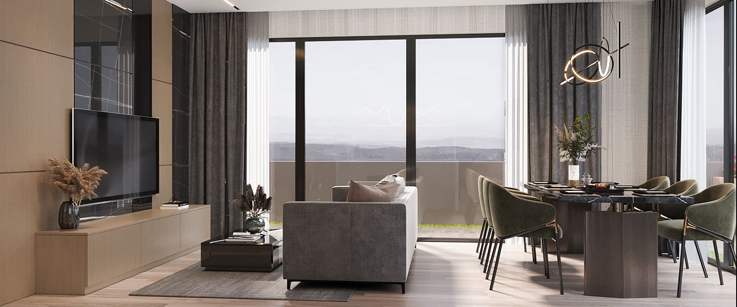 Grey wood grain luxury style