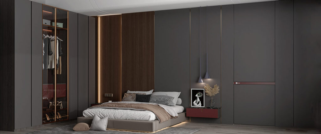 Black wardrobe