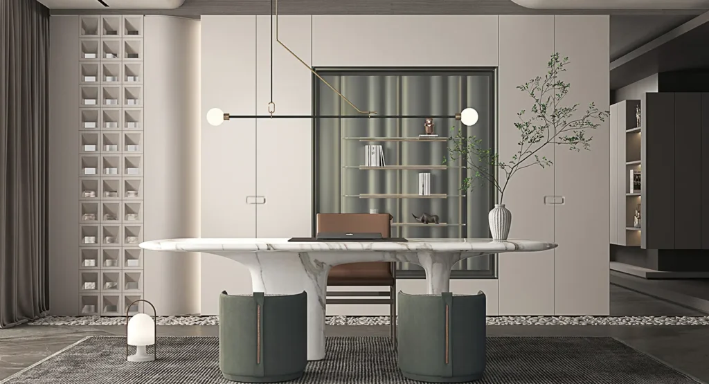 Green and white furniture Sciatta