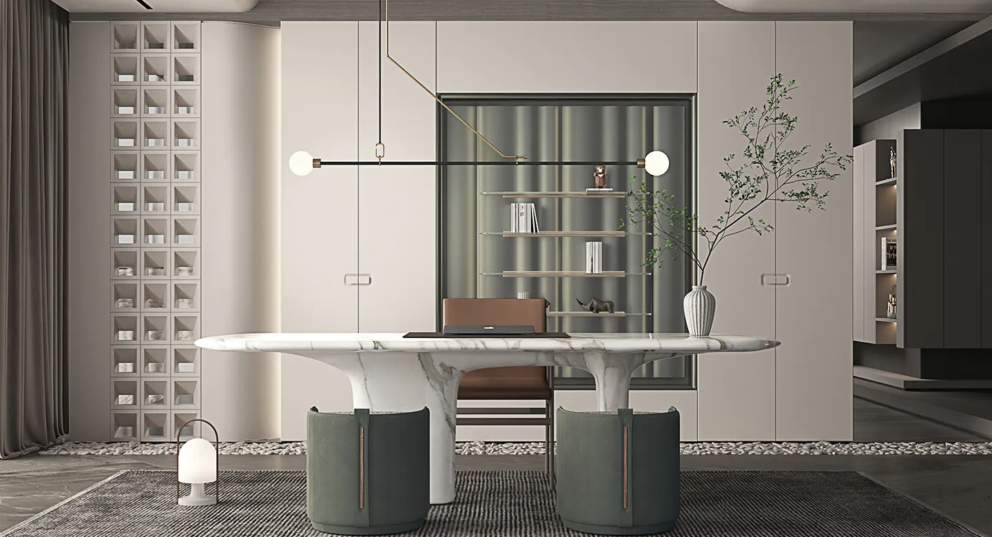 Green and white furniture Sciatta