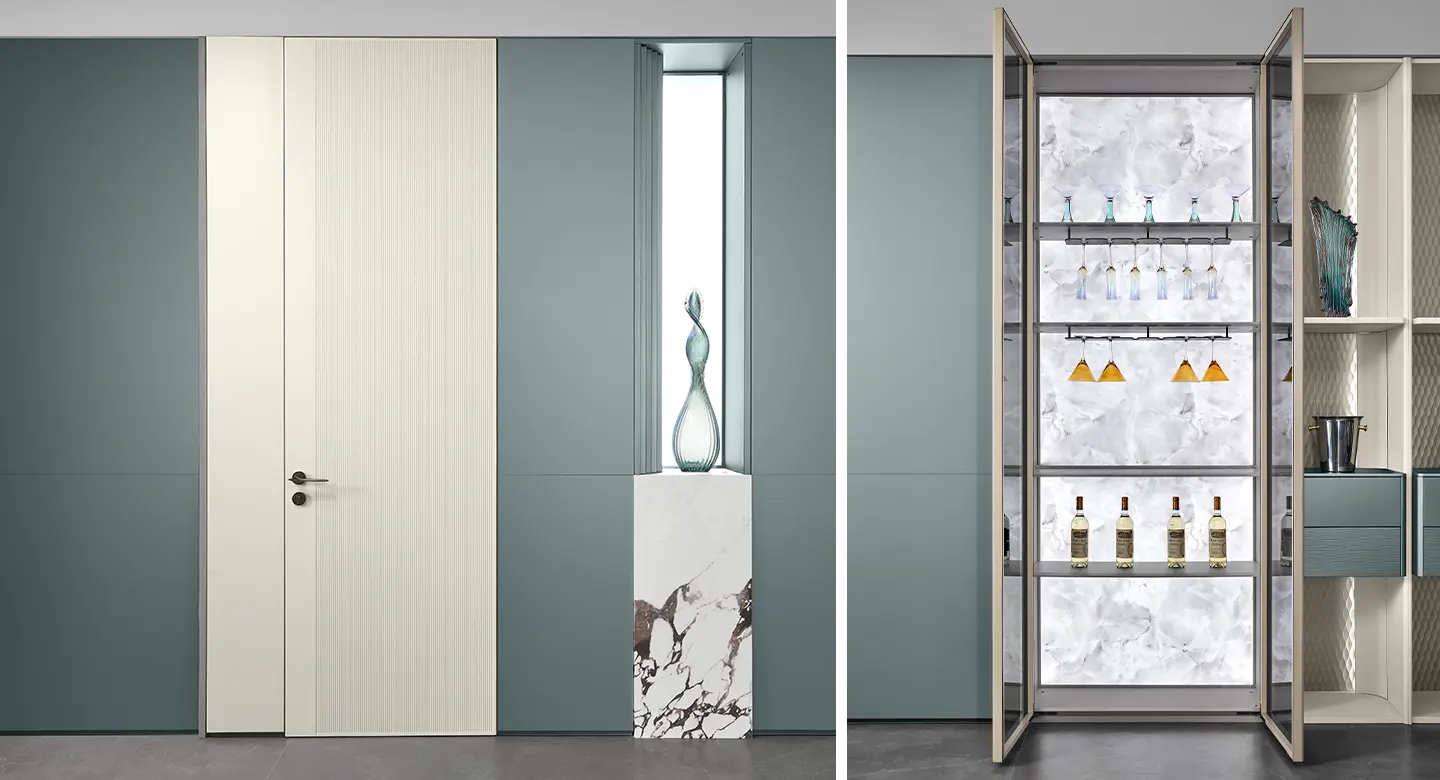 Green and white furniture Sciatta