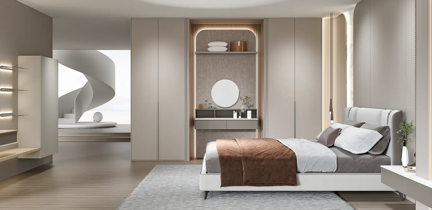 Grey and white interior design urban