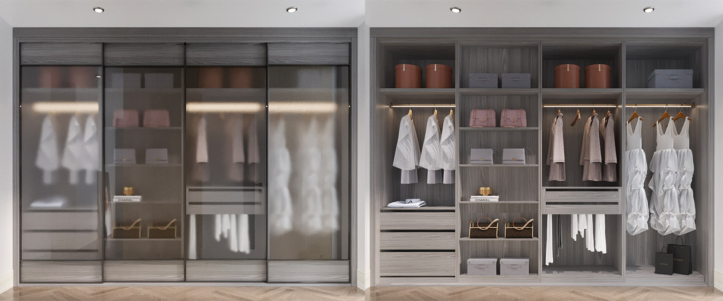 Grey wood grain luxury style