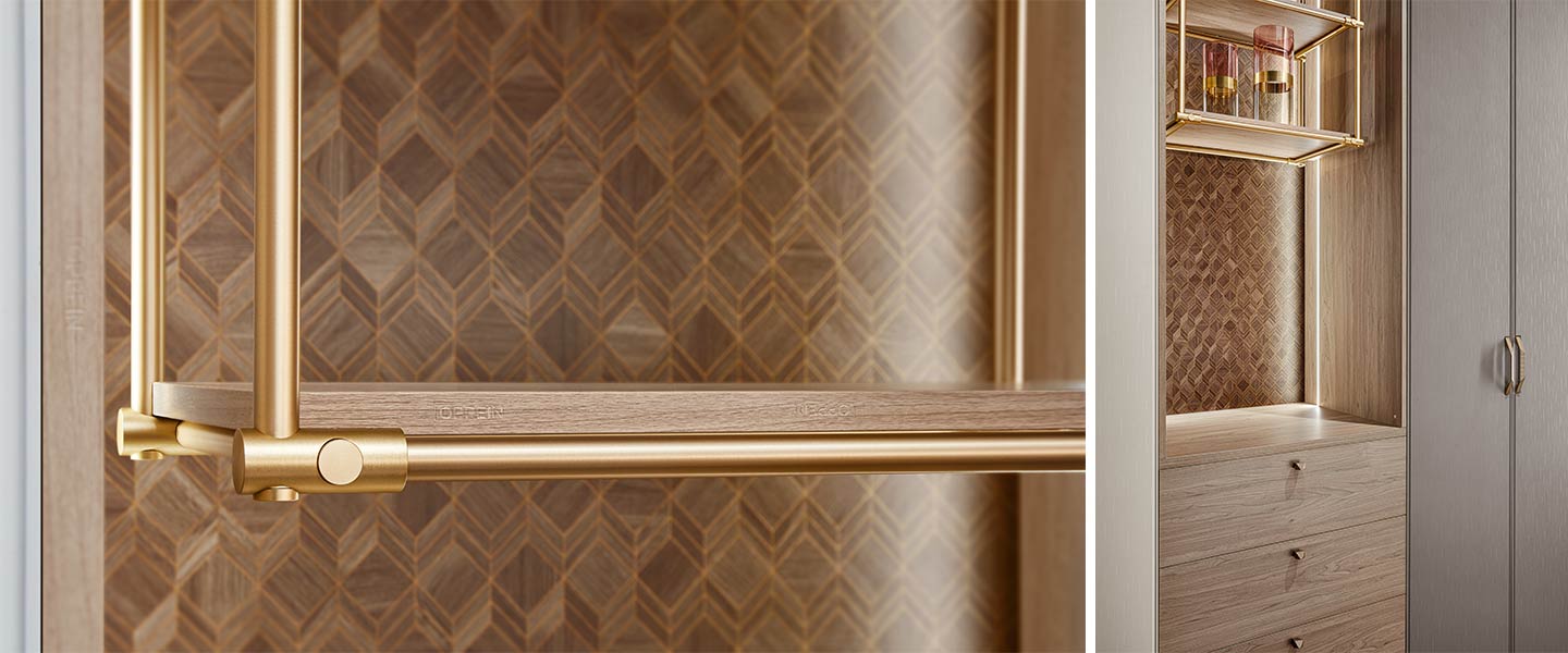 European style hinged wardrobe Blanca