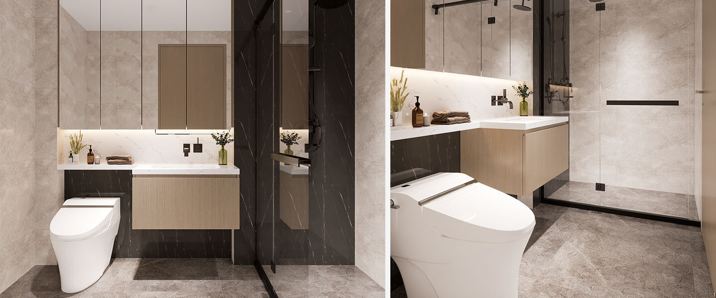 Grey wood grain luxury style