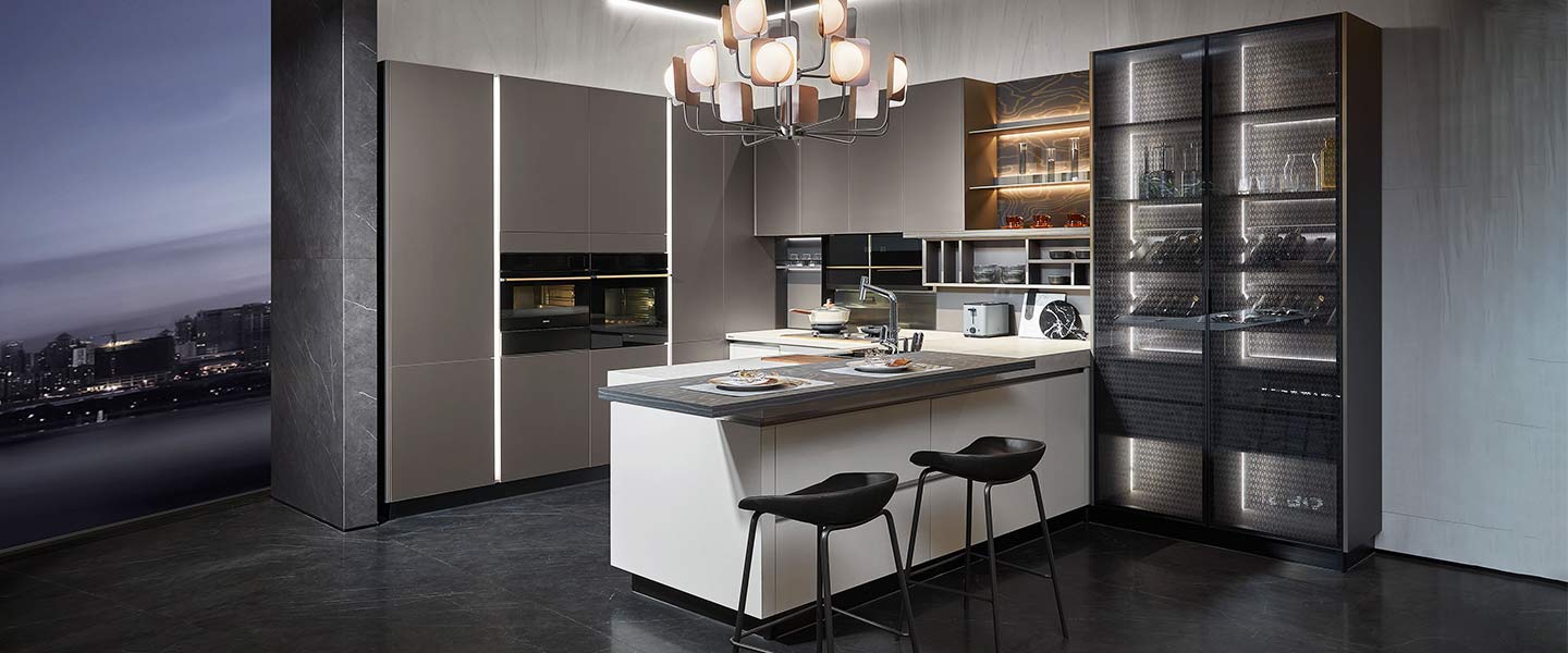 Modern kitchen cabinet plcc22126