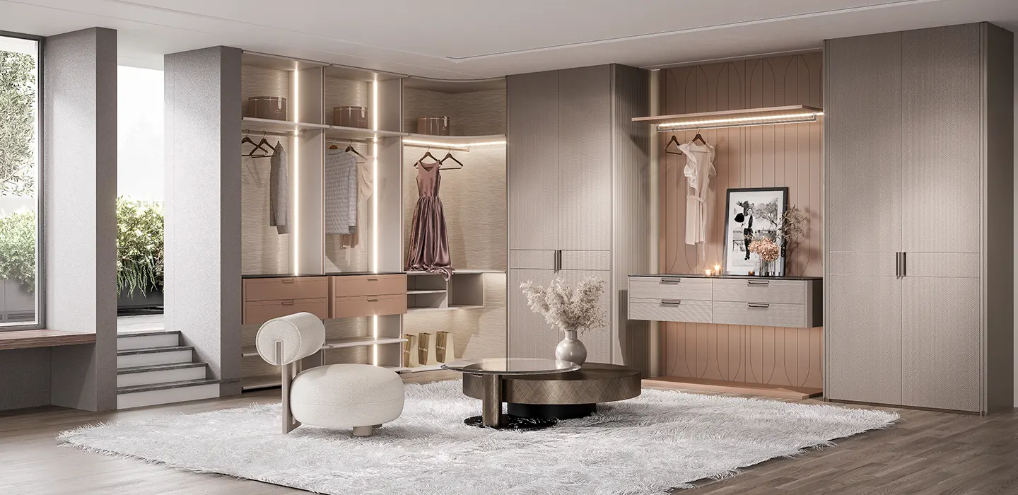 Luxury bedroom wardrobe