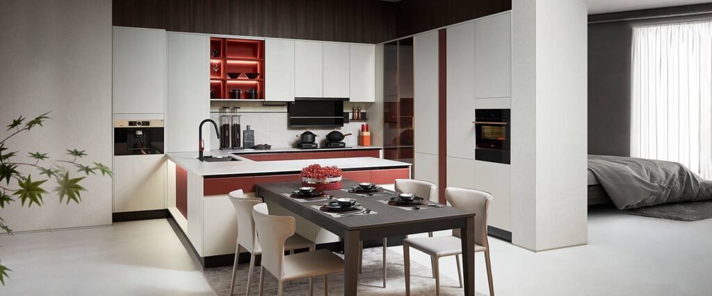 Modern kitchen cabinet plcc22104