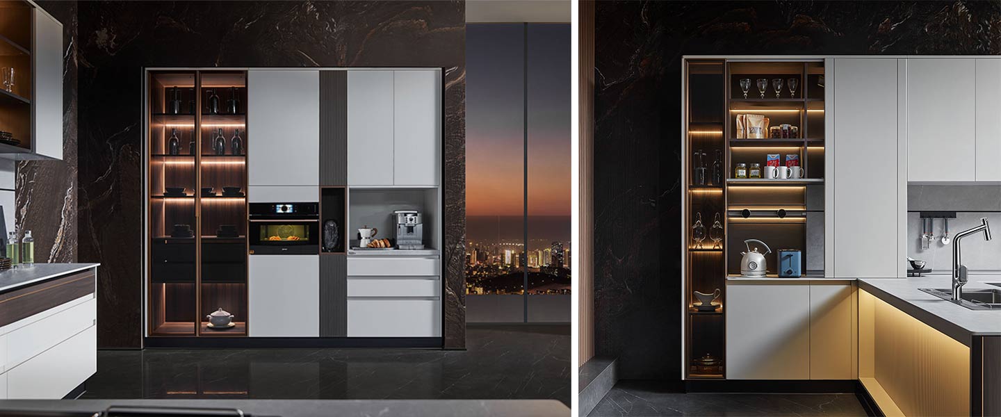 Modern kitchen cabinet plcc22104