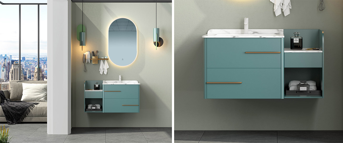 Blue vanity plwy21147