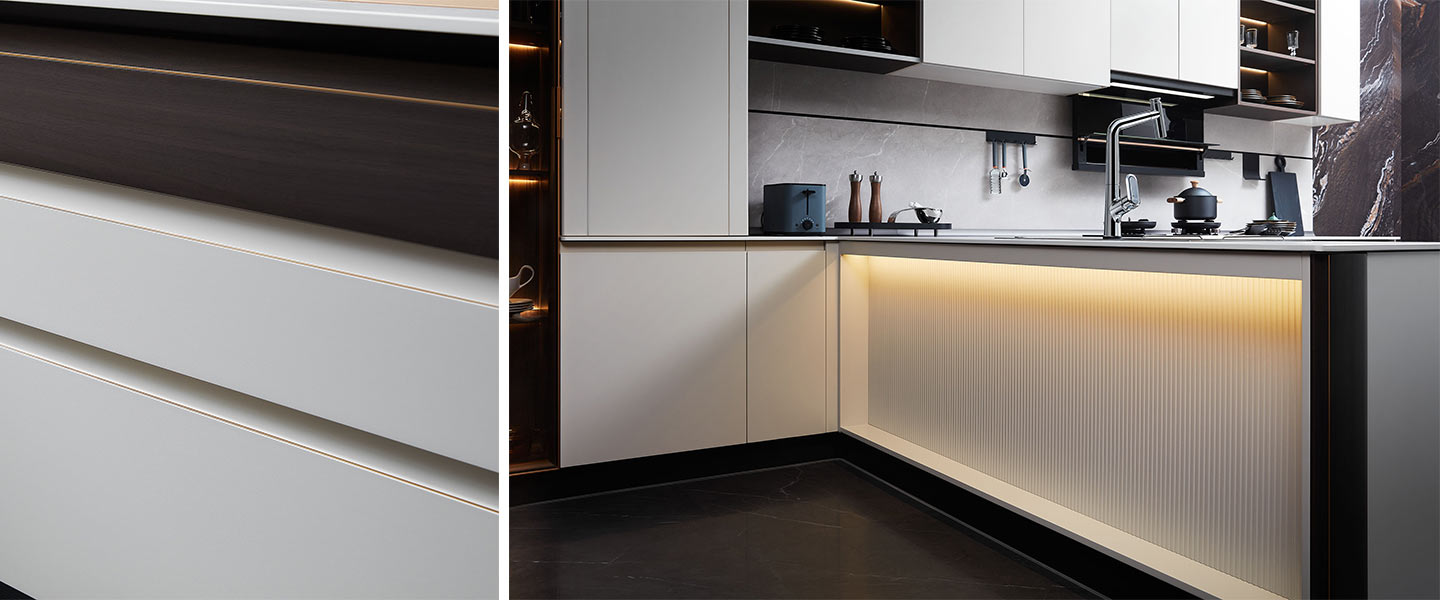 Modern kitchen cabinet plcc22104