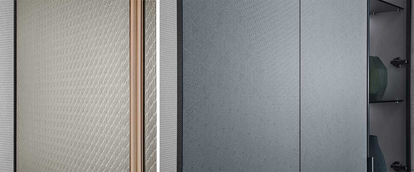 Modern white wardrobe