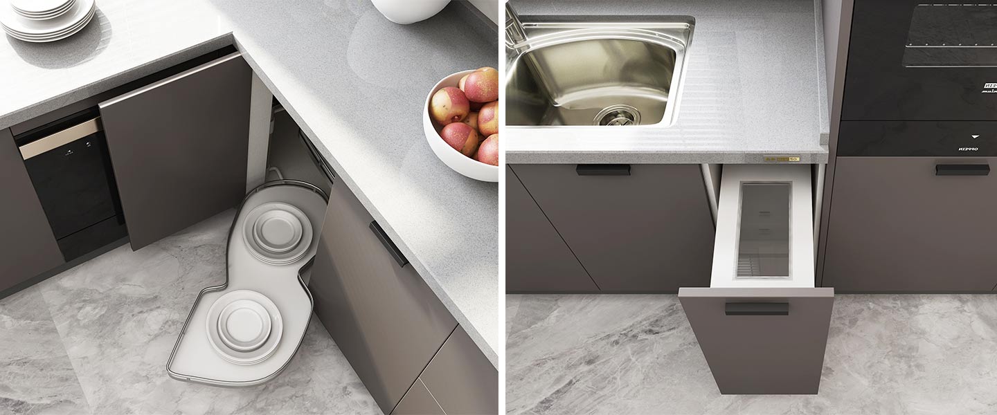 Melamine kitchen cabinet PLCC20076