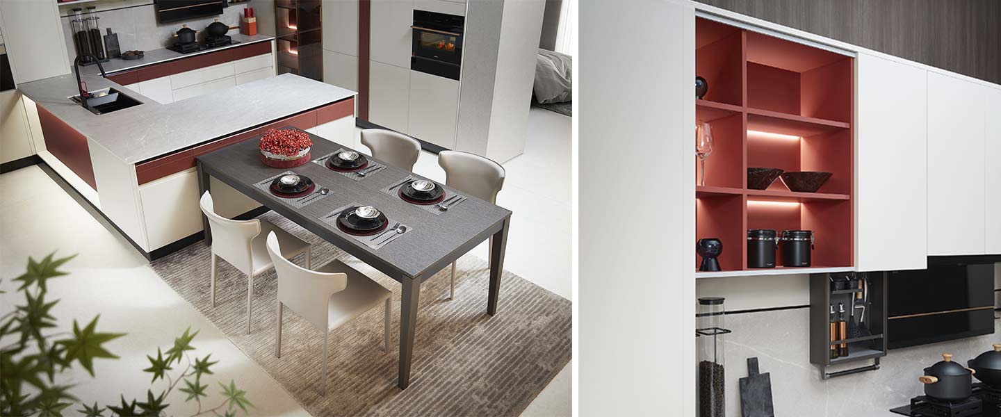 Modern kitchen cabinet plcc22104