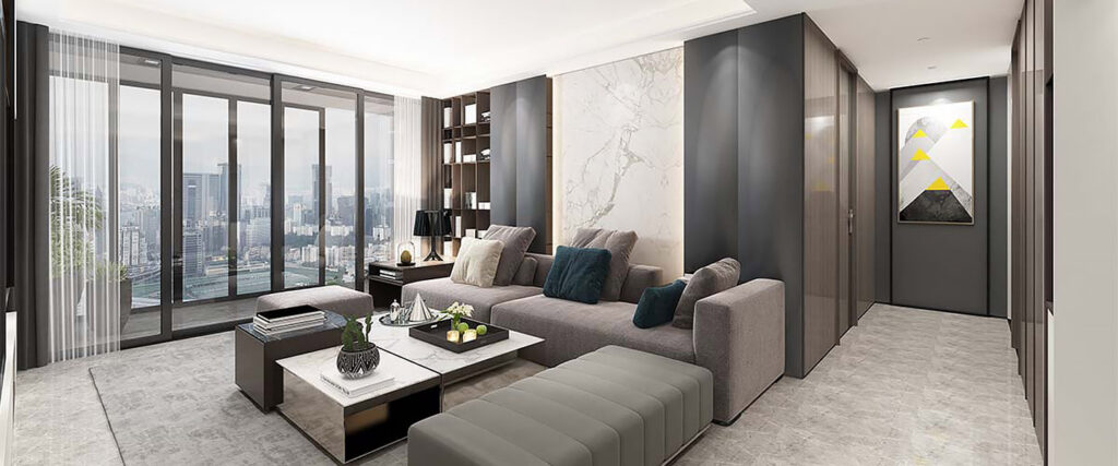 Modern Grey Wood-Grain