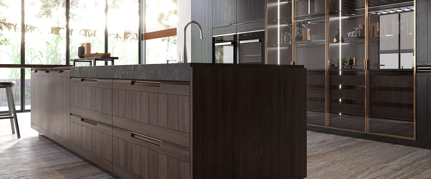 Kitchen Cabinet with Island PLCC20004