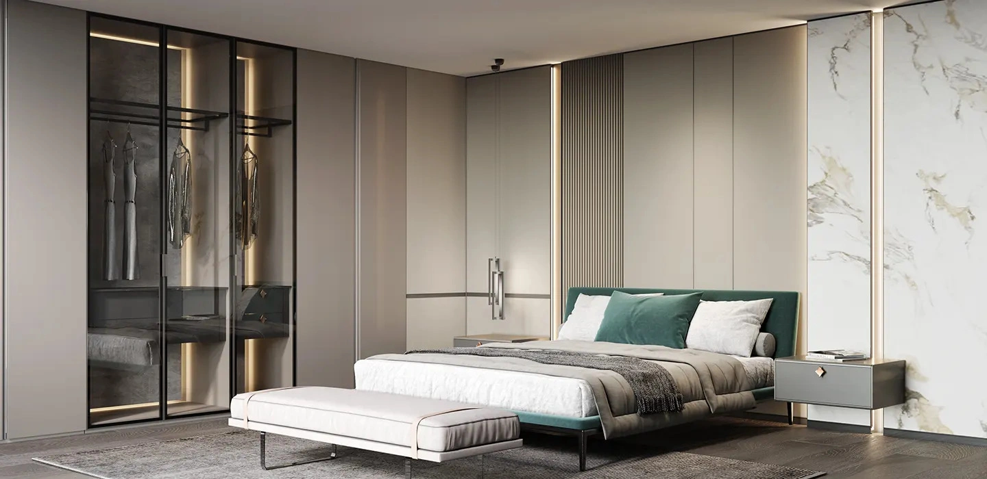 Luxury home furnishing modern Wardrobe
