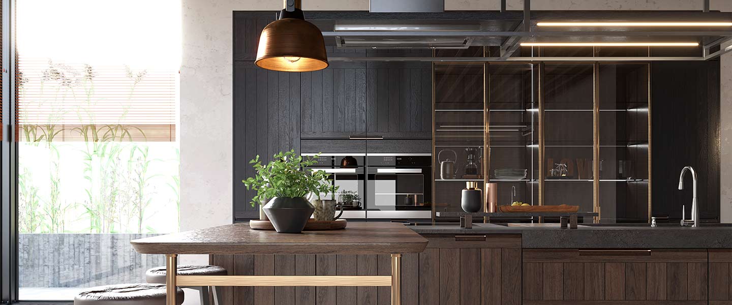 Kitchen Cabinet with Island PLCC20004