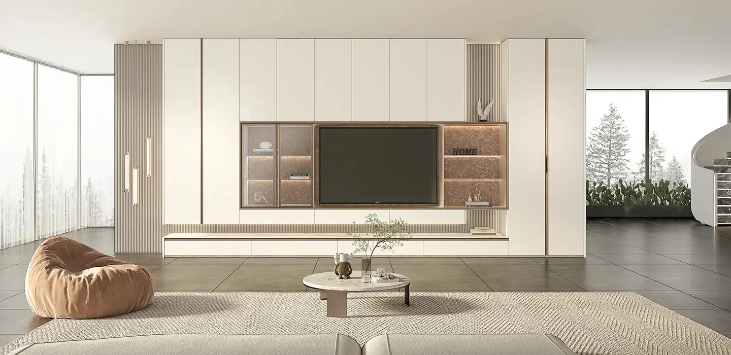 Modern melamine wardrobe