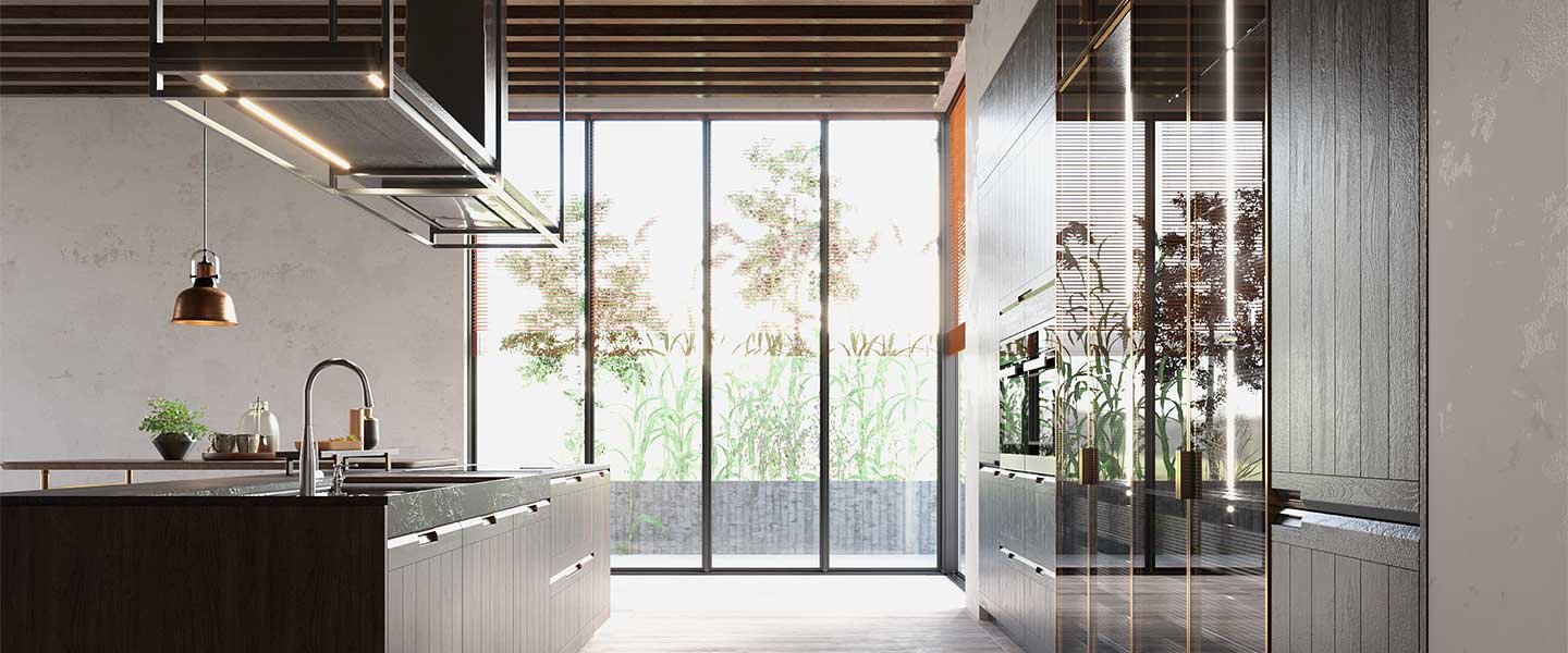 Kitchen Cabinet with Island PLCC20004