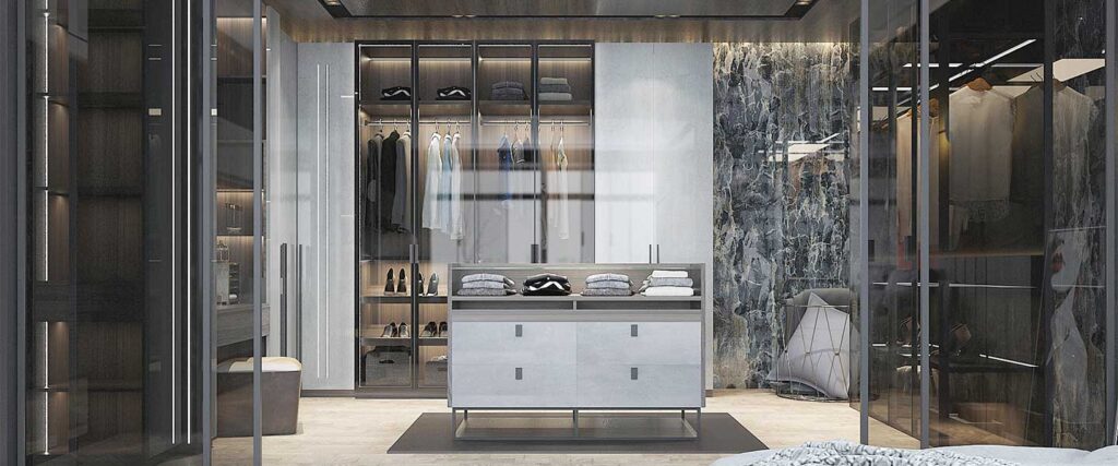 Luxury L shaped Wardrobe YG20-L03