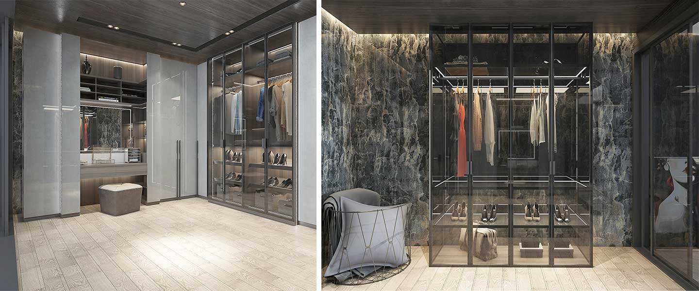 Luxury L shaped Wardrobe YG20-L03