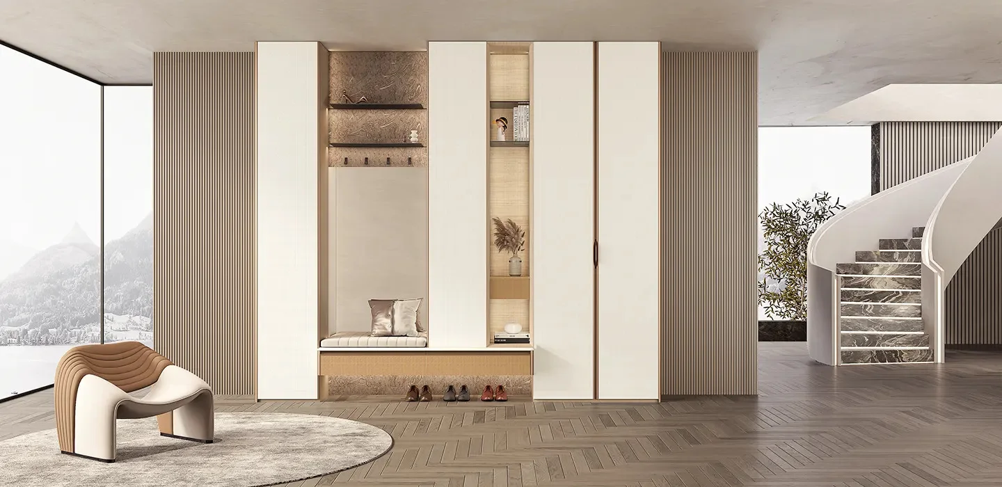 Modern melamine wardrobe