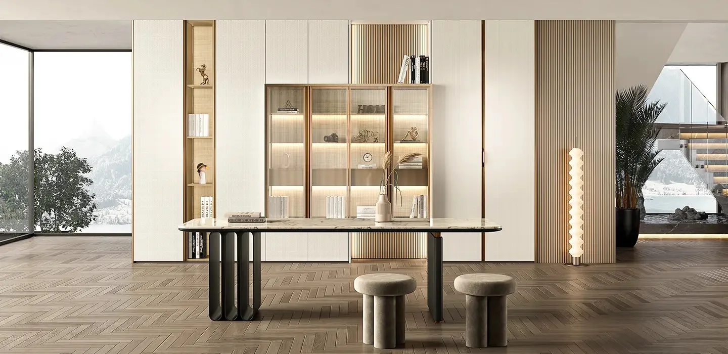 Modern melamine wardrobe